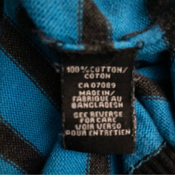 Burnside Sweater Men’s Sz L Orange Black Blue Casual Outdoors Striped Knit - Picture 8 of 8